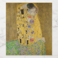 The Lovers Kissing Embrace by Gustav Klimt