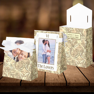 The Lovers Tarot Card Couple Photo Wedding Favor Box