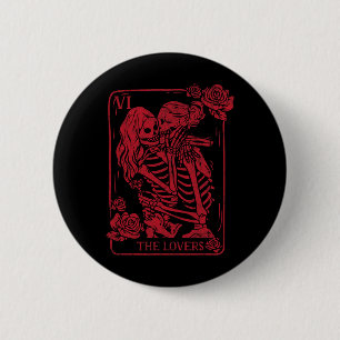 The Lovers Tarot Card Kissing Lesbian Soul Sisters 2 Inch Round Button