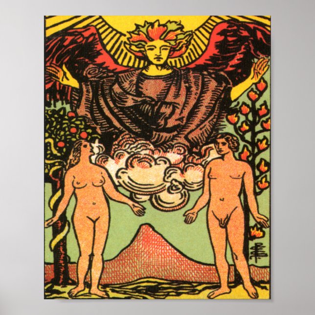 The Lovers Tarot Card Poster (Front)