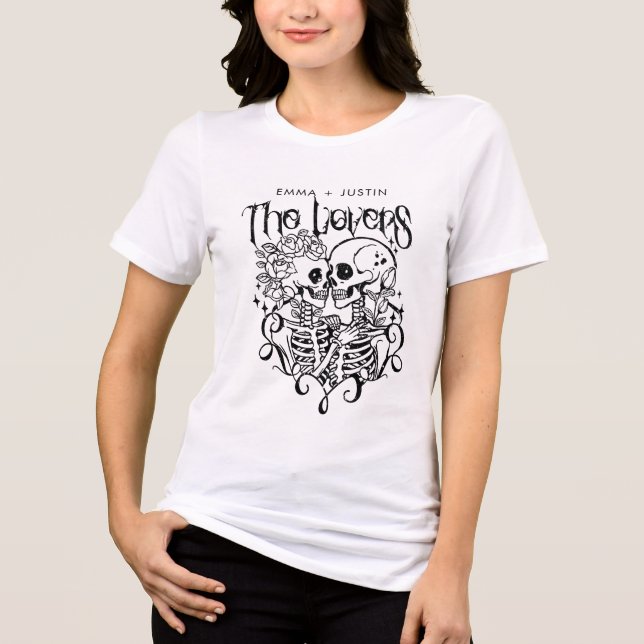The Lovers Tarot Personalized  Tri-Blend Shirt (Front)