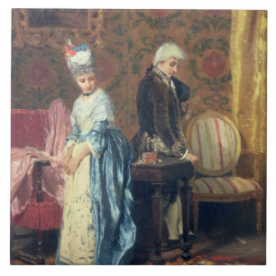 The Lovers' Tiff, 1872 (oil on panel) Tile