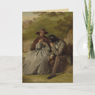 The Lovers Vintage Art Card