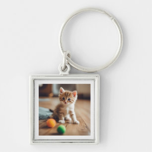 the loving cat keychain
