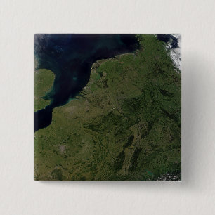 The Low Countries 2 Inch Square Button
