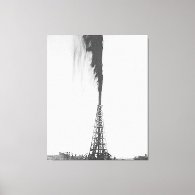 The Lucas Gusher Canvas Print (Front)