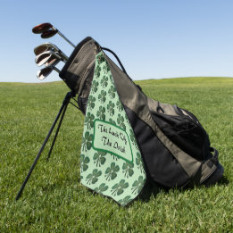 The Luck Of The Irish Green Shamrock 2025 Golf Towel