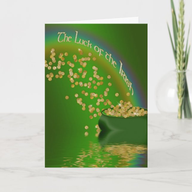 The Luck of the Irish - Pot of Gold/Rainbow Card (Front)
