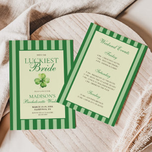 The Luckiest Bride Bachelorette Weekend Invitation