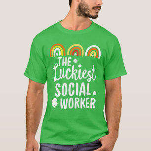 The Luckiest Social Worker St. Patrick's Day Lucky T-Shirt