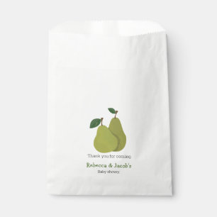 The lucky pear couples baby shower thank you favour bag