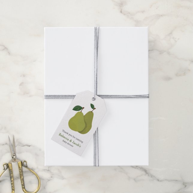 The lucky pear couples gift tags (With Twine)