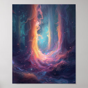 The Luminescent Gateway: A Celestial Convergence Poster