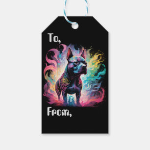 The Luminous Sentinel: A Holographic Staffordshire Gift Tags