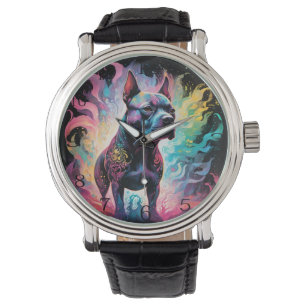 The Luminous Sentinel: A Holographic Staffordshire Watch