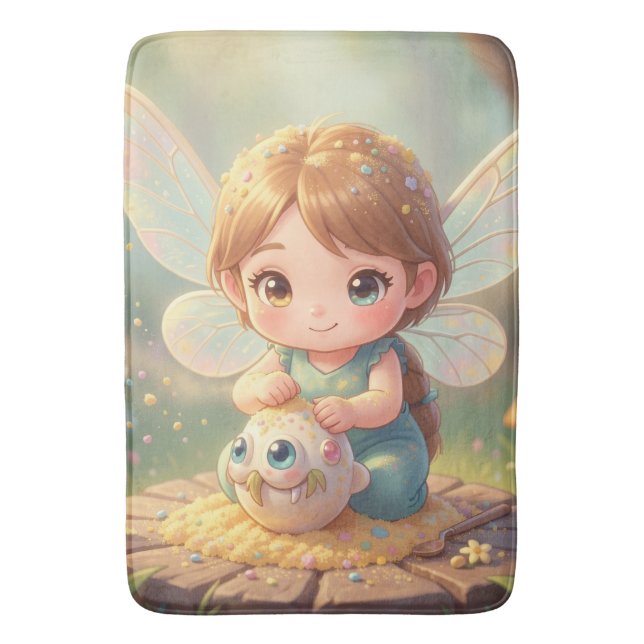 The Luminous Wanderer and the Nectar Art.9 Bath Mat (Front Vertical)