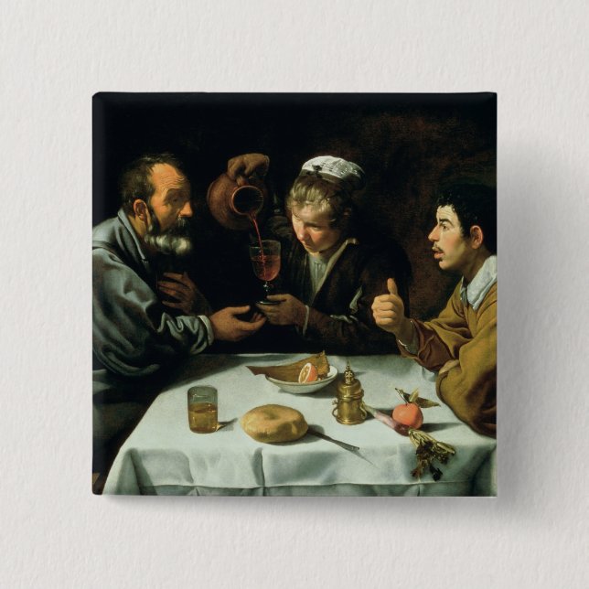 The Lunch, 1620 2 Inch Square Button (Front)