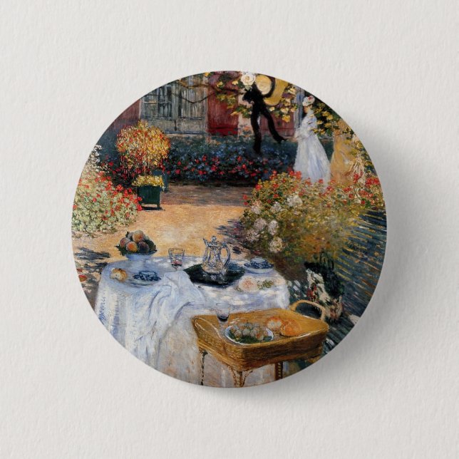 The Luncheon by Claude Monet 2 Inch Round Button (Front)