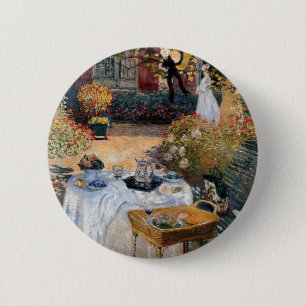 The Luncheon by Claude Monet 2 Inch Round Button