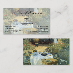 The Luncheon by Claude Monet Business Card