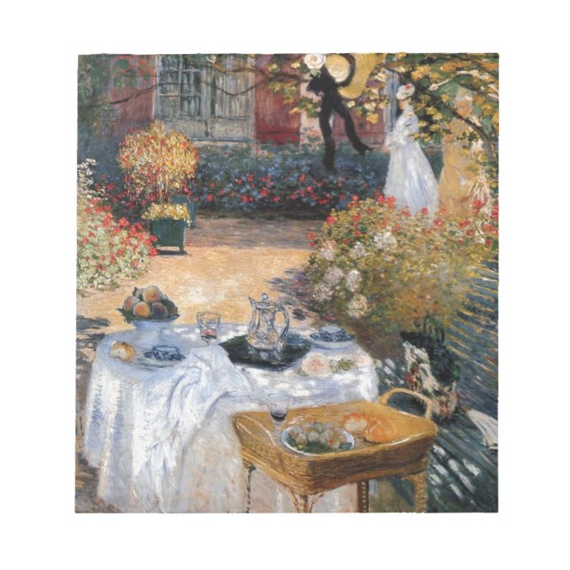 The Luncheon by Claude Monet Notepad (Front)