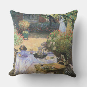 The Luncheon Claude Monet Fine Art Throw Pillow