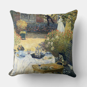 The Luncheon Claude Monet Throw Pillow