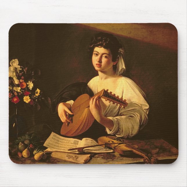 The Lute Player, c.1595 Mouse Pad (Front)