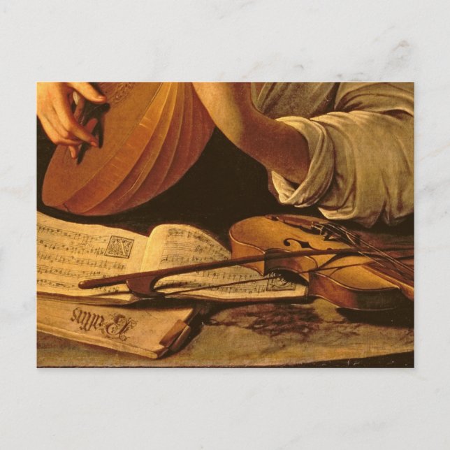 The Lute Player, c.1595 Postcard (Front)