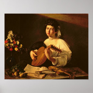 The Lute Player, c.1595 Poster