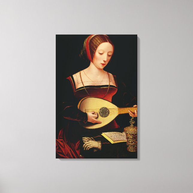 The Lute Player Canvas Print (Front)
