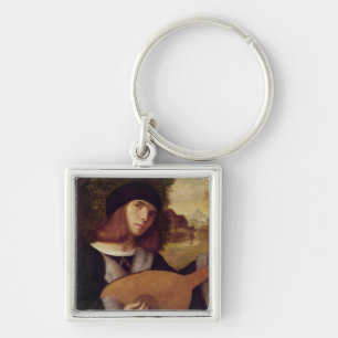 The Lute Player Keychain