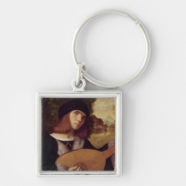 The Lute Player Keychain (Front)