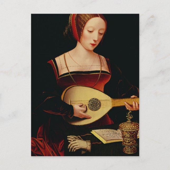 The Lute Player Postcard (Front)