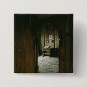 The Luther Room in the Wartburg Castle 2 Inch Square Button
