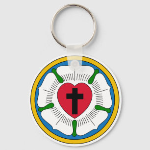 The Luther Rose Lutheranism Martin Luther Keychain