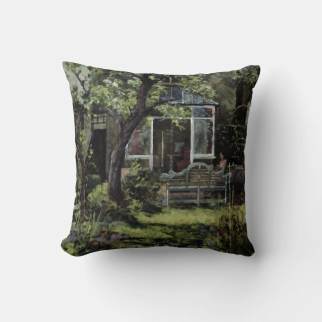 The Lutyens Bench 2002 Throw Pillow (Front)