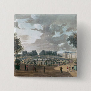 The Luxembourg Gardens 2 Inch Square Button