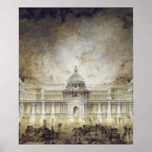 The Luxembourg Palace Illuminated Poster