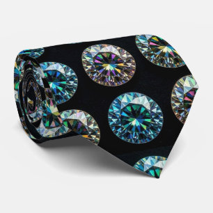 The Luxury Man   Formal Black Tie Diamond Neck Tie