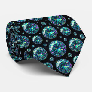The Luxury Man   Formal Black Tie Diamond Neck Tie
