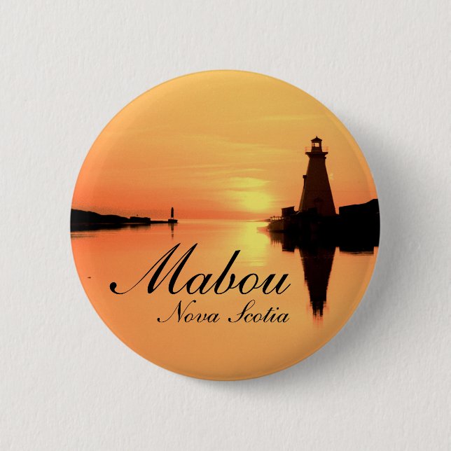 The Mabou Light 2 Inch Round Button (Front)