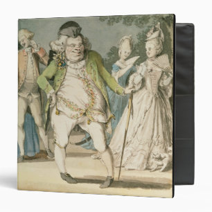 The Macaroni, 1774 (w/c on paper) Binder