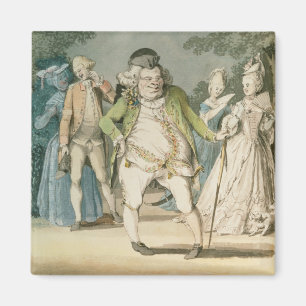 The Macaroni, 1774 (w/c on paper) Magnet