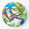 The Macaw Parrot Jungle Wall Clock