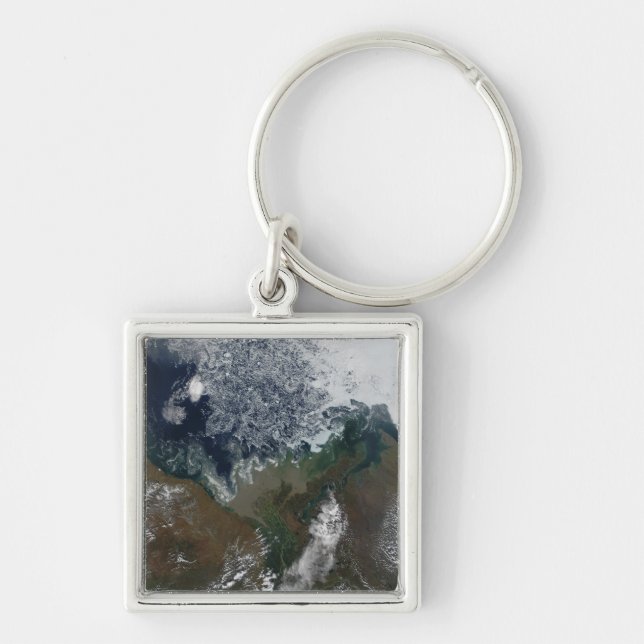 The Mackenzie River empties into Mackenzie Bay Keychain (Front)