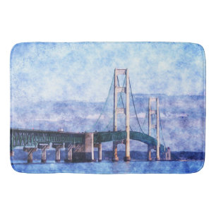 The Mackinac Bridge Bath Mat