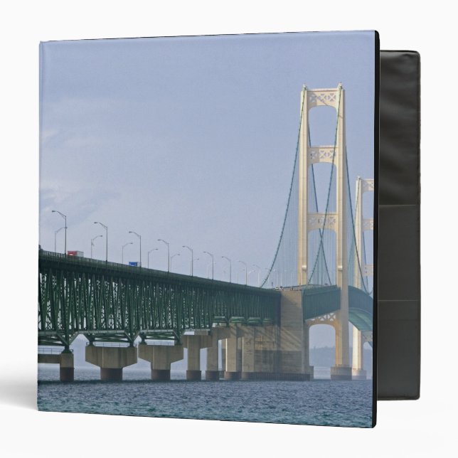 The Mackinac Bridge spanning the Straits of 2 Binder (Front/Inside)