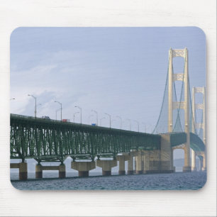 The Mackinac Bridge spanning the Straits of 2 Mouse Pad