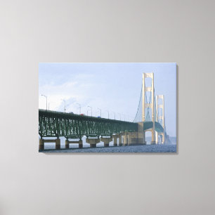The Mackinac Bridge spanning the Straits of Canvas Print